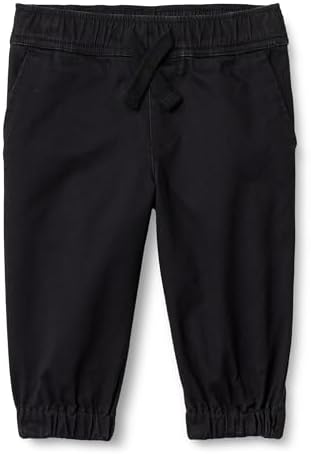 Amazon Essentials x Sofia Grainge Unisex Kids' Pull-On Twill Jogger Pants, Black, X-Large