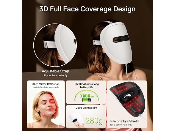 Gleelar 2026 Red Light Therapy Mask