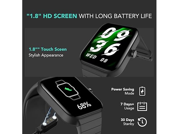 SKG 1.8" Smart Watch Alexa Built-in (Answer/Make Call)