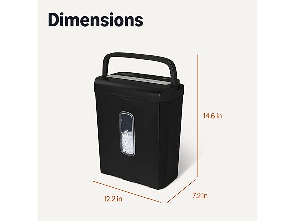 Amazon Basics 6-Sheet High Security Shredder