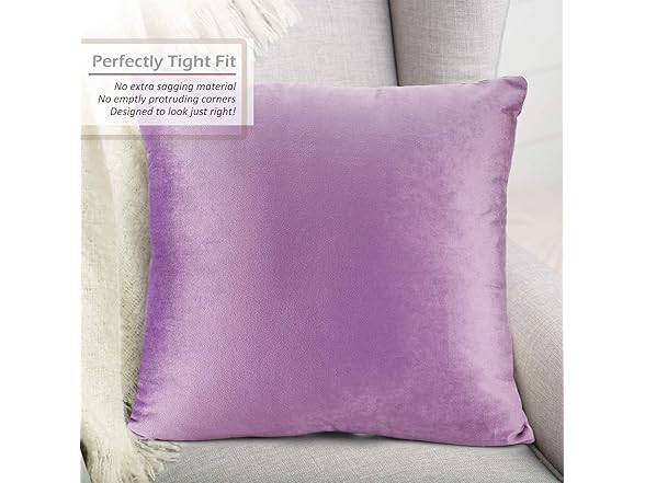 Nestl Throw Pillow Covers, Cozy Velvet, Set of 4
