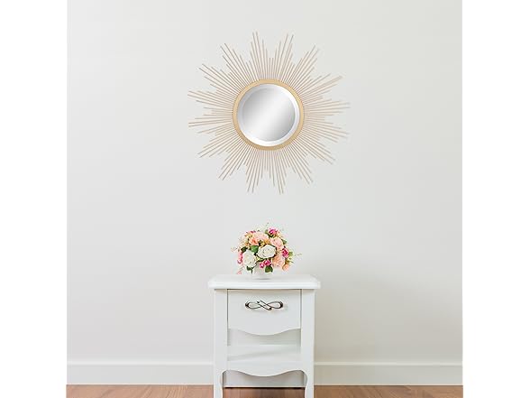 Stonebriar 23" Gold Starburst Mirror