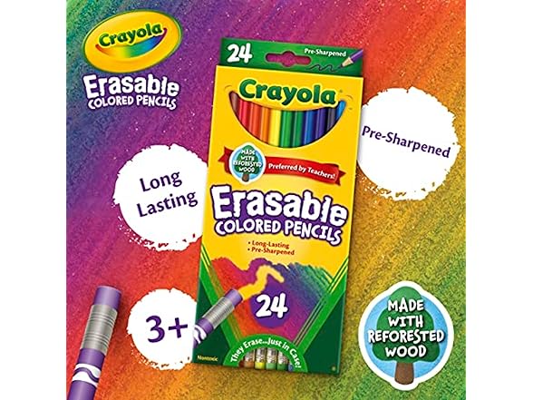 Crayola Erasable Colored Pencils (24ct)