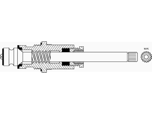GERBER PLUMBING GIDDS-163076 Faucet Stem