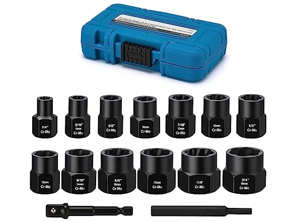 MIXPOWER MIXPOWER 13-Piece 3/8-inch Impact Bolt