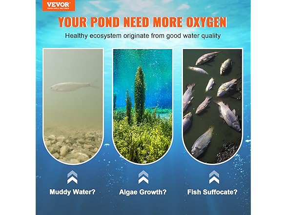 VEVOR Pond Aerator, 550W Power