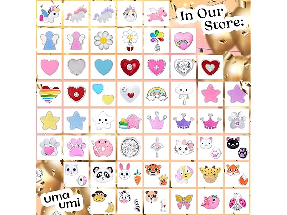 UmaUmi  925 Sterling Panda Studs Girls