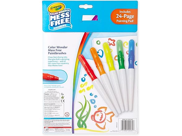Crayola Color Wonder Paintbrush Pens & Paper