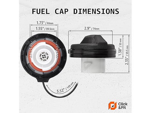 Click&Fit Gas Tank Cap Replacement