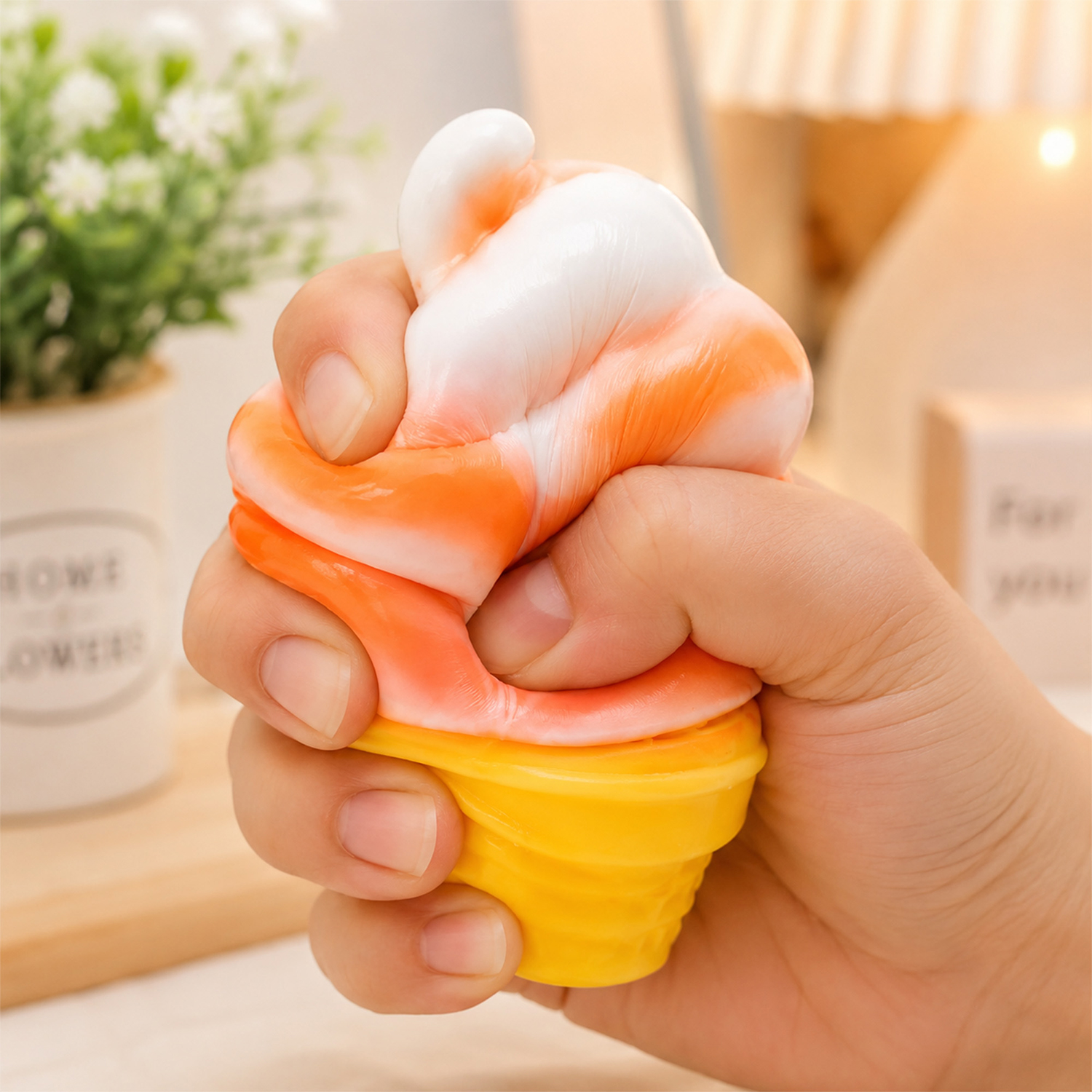 Twilight Squishy Sensory Relief, Ice Cream Cone - Gallery 10