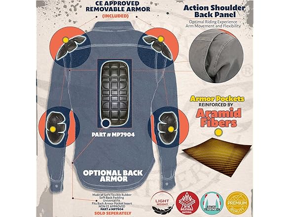 Milwaukee Leather MPM1621 Men's Grey Flannel Biekr Shirt