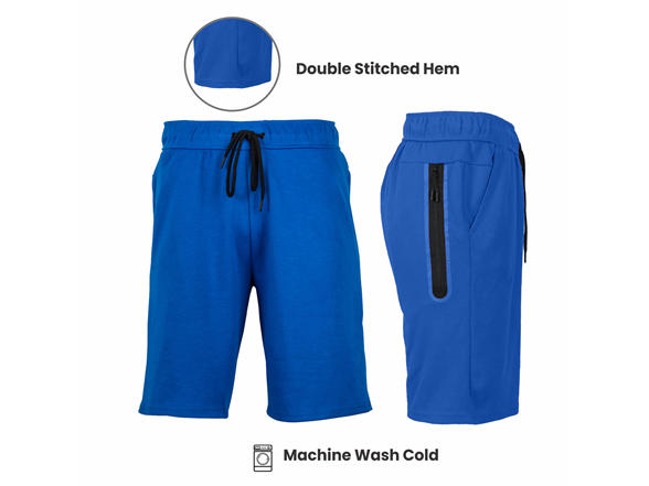 5Pk Mens T/F Performance Shorts