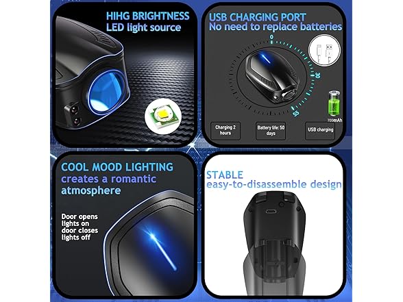 DZJJHK DZJJHK 2PCS Car Door Lights Logo Proje