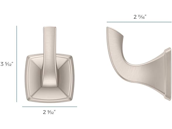 Pfister Bronson Single Robe Hook, Brushed Nickel