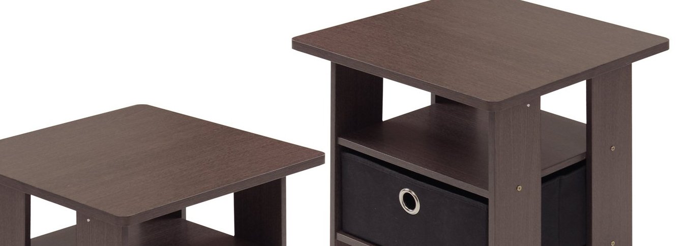 Furinno Side Table, French Oak - Gallery 28