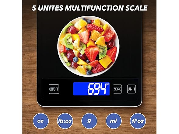 33lb Food Kitchen Digital Scale,1g/0.05oz Precise Graduation