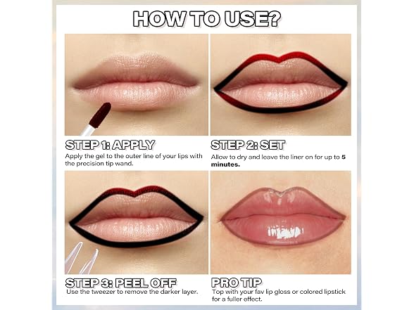 Cilrofelr Peel Off Lip Liner Stain Cocoa