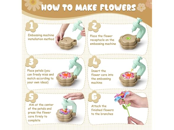 Scvcid DIY Flower Craft Kits