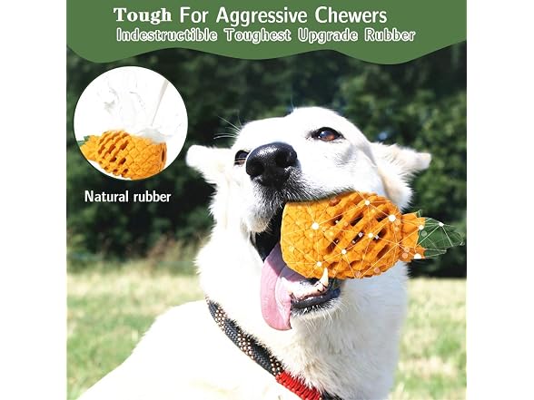clapzovr Upgrade Dog Toys for Aggressive Chew