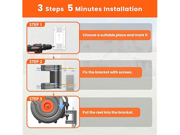 DRINCOSH Retractable Hose Reel