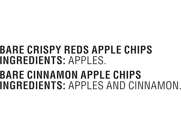 bare Apple Chips Variety 7pk