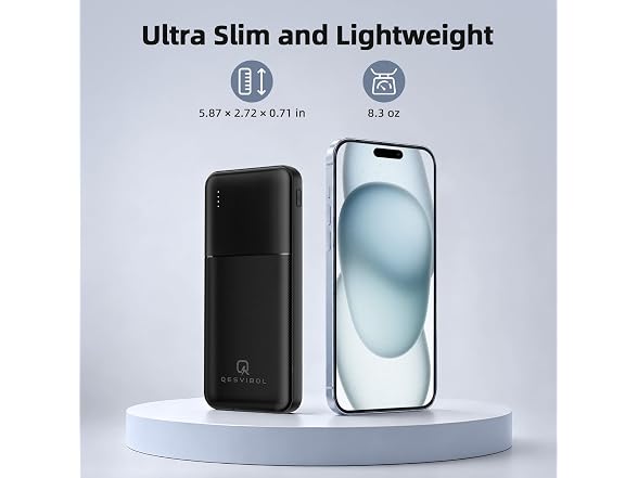 QESVIBOL 2-Pack 10000mAh Power Bank