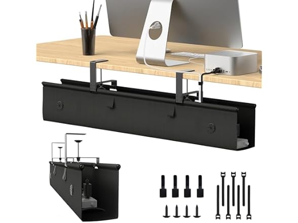 Under Desk Cable Management Tray