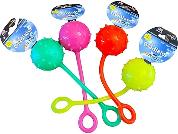 Ruff Dawg Gladiator Rubber Dog Toy Assorted Neon Colors
