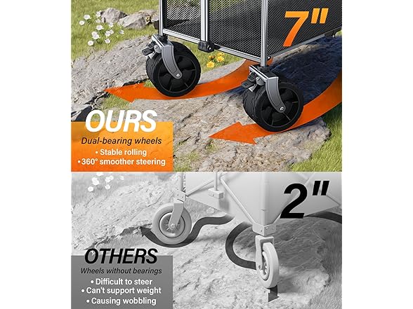 Collapsible Wagon Double Decker Grey