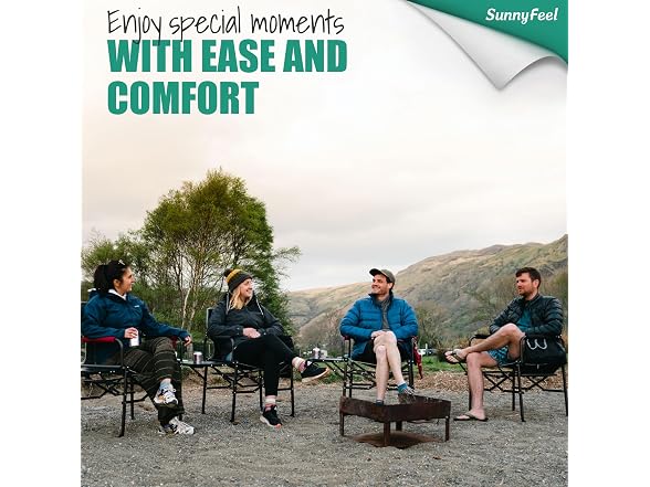 SUNNYFEEL Red 2pk Oversized Camping Chair