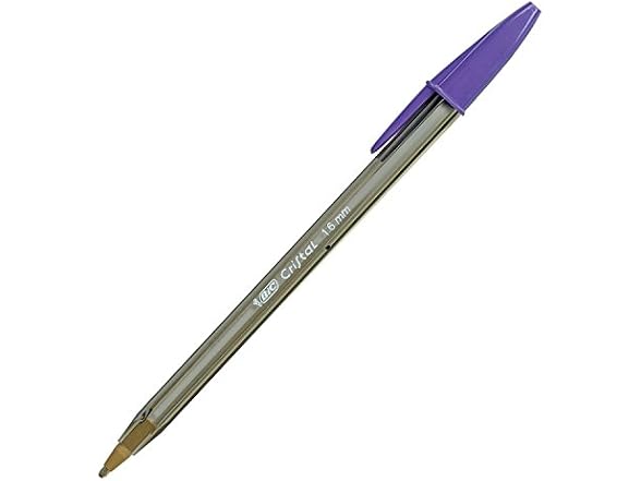 Bic Cristal P. TA 1.6mm Ball Pen Purple.