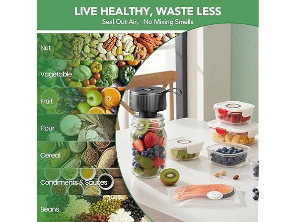 Mason Jar Vacuum Sealer