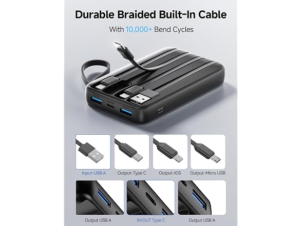 15000mAh Portable Charger Power Bank