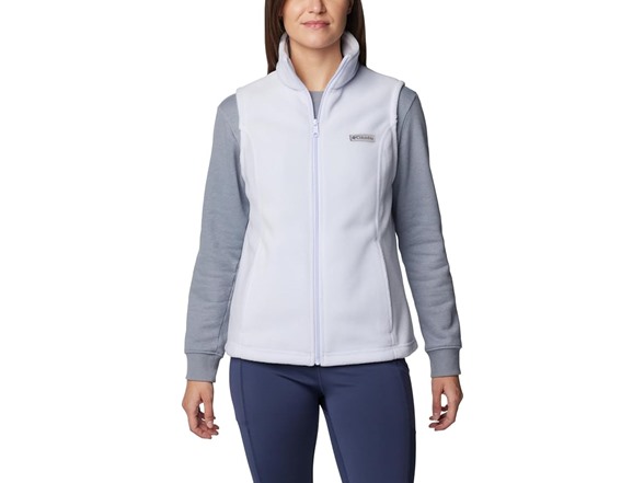 thumbnail image 2 of Lightweight Insulated Vest Columbia Women's Benton Springs Fleece Vest - Black 1X Lightweight Outdoor Vest Life Vest 2 of 11