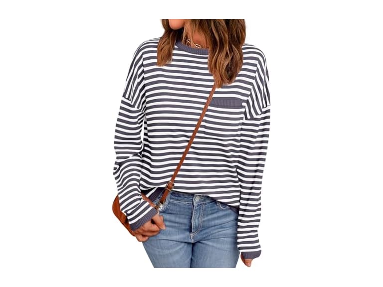 Women’s Striped Pullover by Lillusory