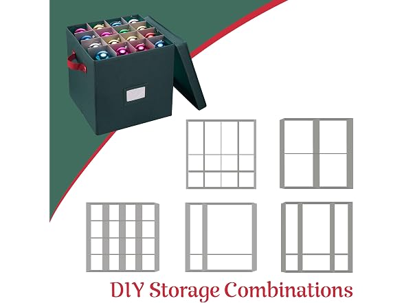 Elf Stor Storage Ornament Box - Holiday