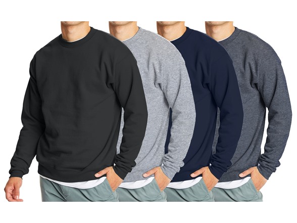 3Pk Mens Fleece-Lined Pullover Sweater