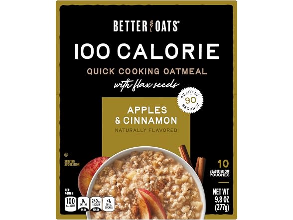 6PK Better Oats Apples and Cinnamon Oatmeal