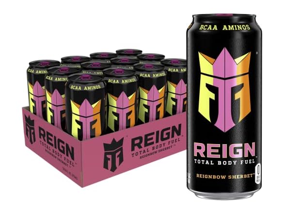 REIGN Total Body Fuel, Reignbow Sherbet, Pack 12