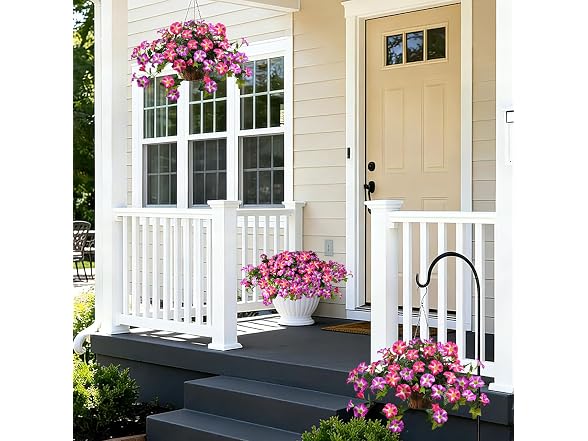 2 Packs Artificial Fake Petunias Flowers for