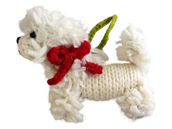 Chilly Dog Bichon Frise Dog Ornament