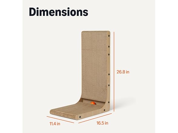 Amazon Basics Cat Scratch Post L-Shaped Cat Scratch Pad