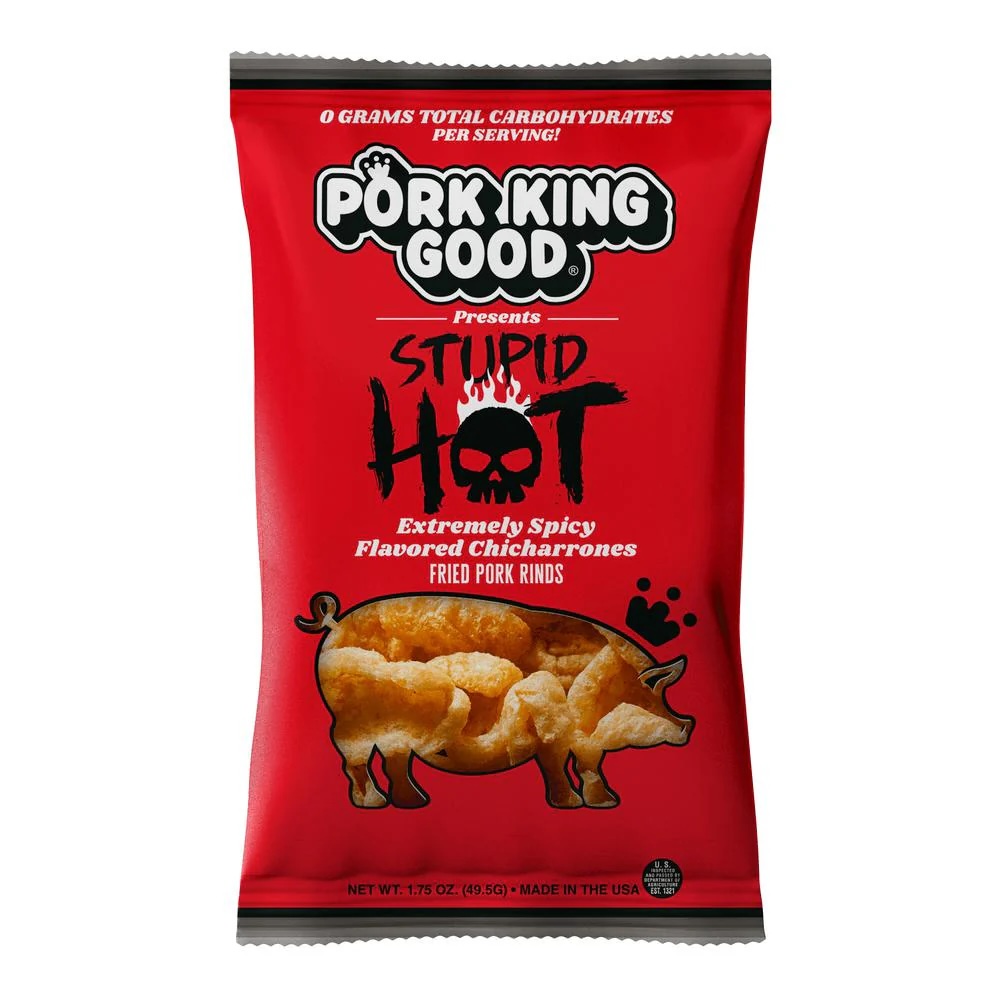 (10 Pack) Spicy Variety Pork Rinds 1.7oz Bags - Gallery 9
