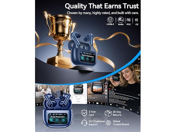 Bucephalus Wireless Earbuds Dark Blue