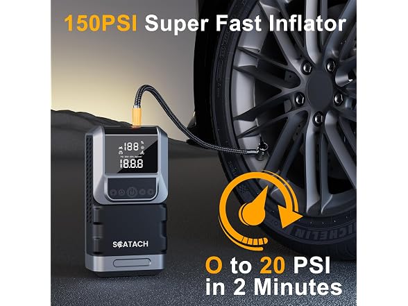 6000A Jump Starter w/ Air Compressor