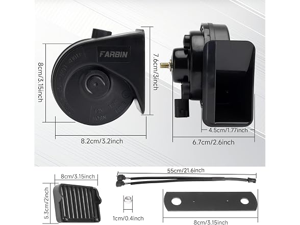 FARBIN Car Horn Replacement for Ford F150,F250,Focus