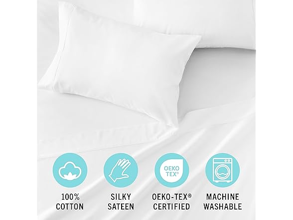 MARTHA STEWART 100% Cotton Sheet Set VARIES