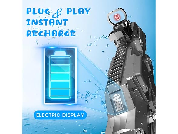 SOFITEN Electric Gel Ball Blaster High Speed 200+FPS Automatic Blaster 