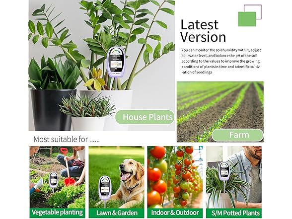 HSLGOVE 2-in-1 Soil Test Kit