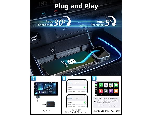 UBeesize Wireless CarPlay Adapter
